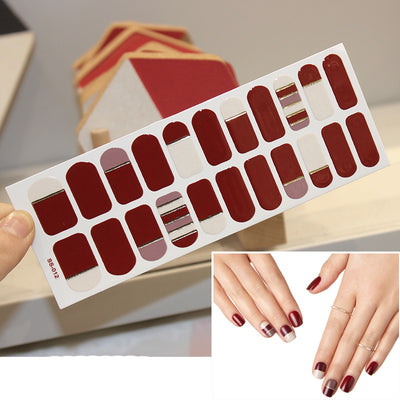 Pegatinas de Uñas 3D Láser Efecto Bronce con Letras Navideñas - Set Completo 22 Tips - Image 12