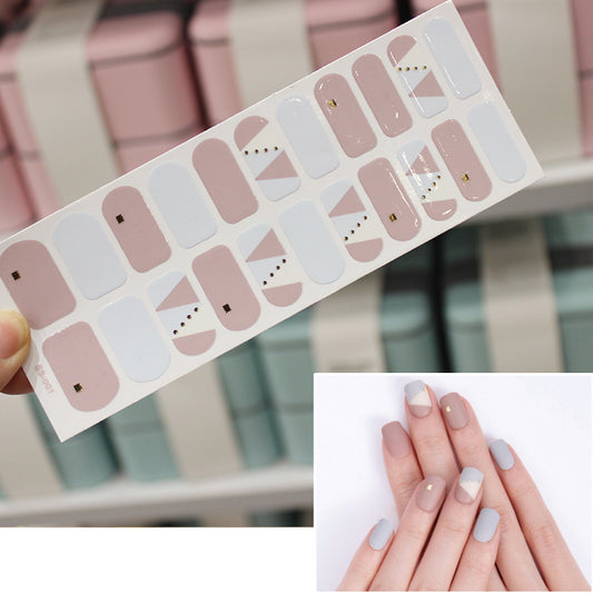 Pegatinas de Uñas 3D Láser Efecto Bronce con Letras Navideñas - Set Completo 22 Tips