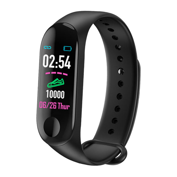 Pulsera Inteligente M3 con Pantalla Color - Monitor de Frecuencia Cardíaca y Presión Arterial