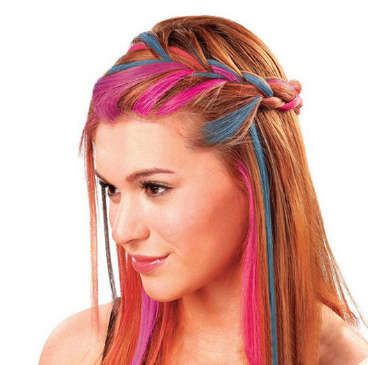 Polvo Tinte Temporal para Cabello Hot Huez - 4 Colores Vibrantes