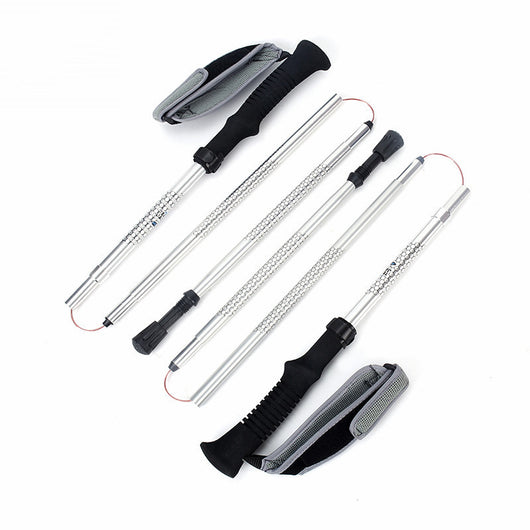 Bastón de Senderismo Plegable Z-Type Ultra Ligero Aluminio de Alta Resistencia