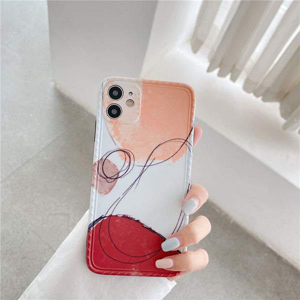 Funda iPhone 12 mini y 11 Pro Max Contraste Geométrico Morandi