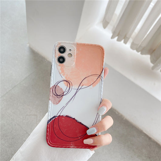 Funda iPhone 12 mini y 11 Pro Max Contraste Geométrico Morandi