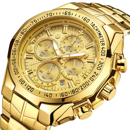 Reloj Cronógrafo de Acero Inoxidable WWOOR para Hombre - Multifunción Resistente al Agua - Image 20