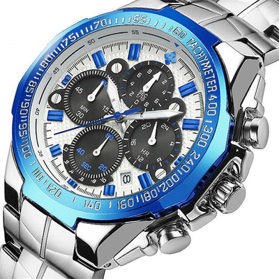 Reloj Cronógrafo de Acero Inoxidable WWOOR para Hombre - Multifunción Resistente al Agua - Image 21
