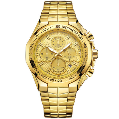 Reloj Cronógrafo de Acero Inoxidable WWOOR para Hombre - Multifunción Resistente al Agua - Image 2