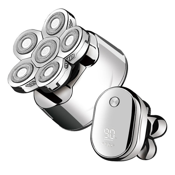 Afeitadora Eléctrica 6 en 1 para Hombre con Trimmer de Cejas y 6 Cabezales - Image 8