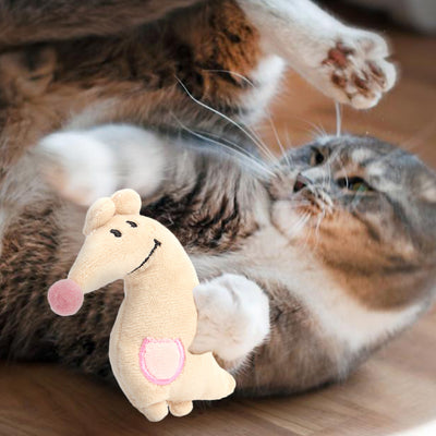 Juguete Interactivo para Gatos Osito Canguro de Peluche con Catnip - Image 3