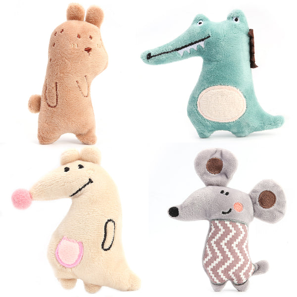 Juguete Interactivo para Gatos Osito Canguro de Peluche con Catnip