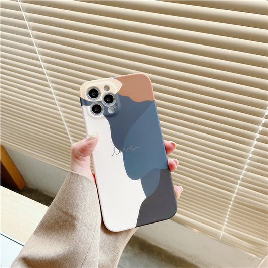 Funda Silicona Geométrica para iPhone 12 Pro Max, 11 Pro y 11