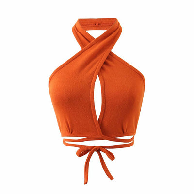 Top Halter Ajustable con Tiras en la Cintura - Estilo Moderno y Versátil - Image 3