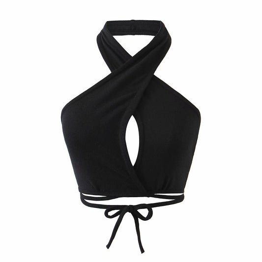 Top Halter Ajustable con Tiras en la Cintura - Estilo Moderno y Versátil - Image 2