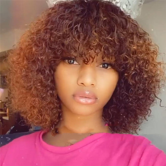 Peluca Rizada Corta Afro para Mujer - Cabello Natural y Voluminoso - Image 6