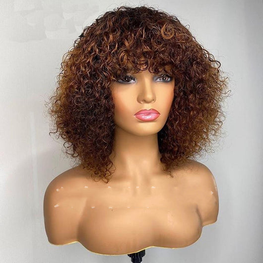 Peluca Rizada Corta Afro para Mujer - Cabello Natural y Voluminoso - Image 4