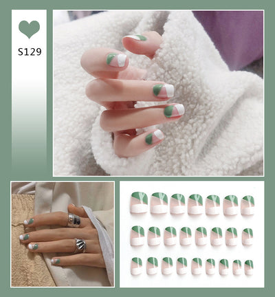 Uñas Postizas Decoradas - Diseños Artísticos Largos y Cortos - Image 14