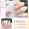 Uñas Postizas Decoradas - Diseños Artísticos Largos y Cortos