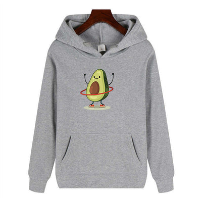Sudadera con Capucha Estampado Aguacate para Saltar