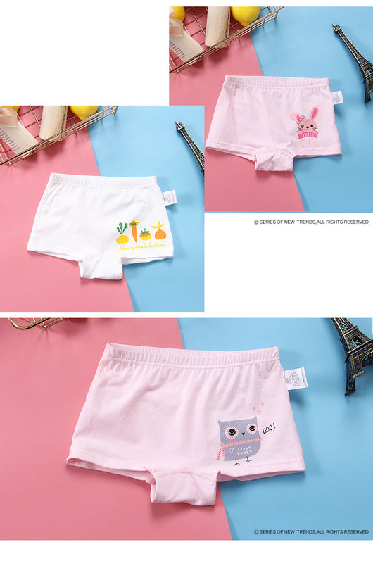 Calzoncillos Antibacterianos para Niñas, Boxer de Algodón Puro Transpirable - Image 5