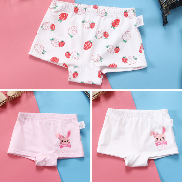 Calzoncillos Antibacterianos para Niñas, Boxer de Algodón Puro Transpirable