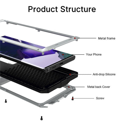 Funda Protectora Samsung Galaxy Note20 Ultra - Metal y Silicona Resistente a Caídas - Image 12