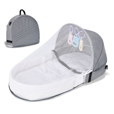 Cuna Plegable Portátil con Tecnología Biomimética para Bebés - Image 11