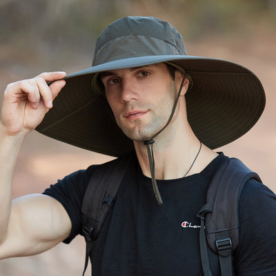 Sombrero Pescador Impermeable con Ala Ancha para Hombre - Protección Solar Outdoor - Image 11