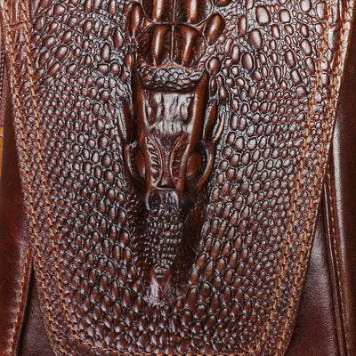 Cinturón de Cuero Genuino 6.4" con Bolsa de Relieve Tridimensional - Image 17