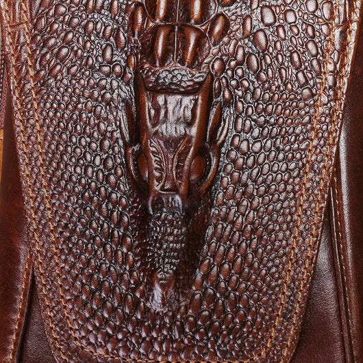 Cinturón de Cuero Genuino 6.4" con Bolsa de Relieve Tridimensional - Image 17