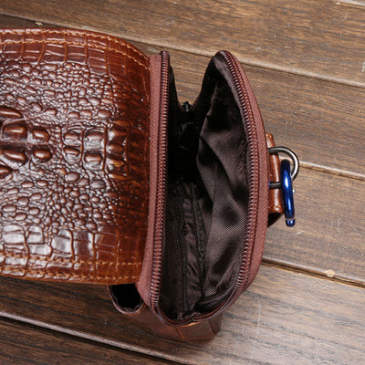 Cinturón de Cuero Genuino 6.4" con Bolsa de Relieve Tridimensional - Image 26