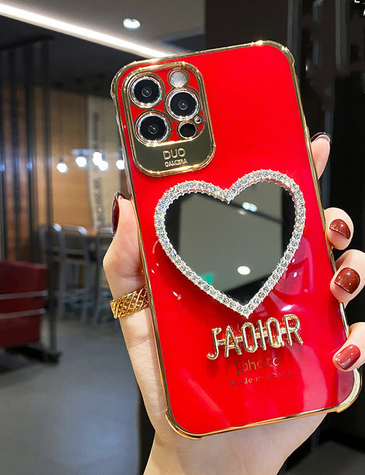 Funda Espejo para iPhone 11, Pro, Max, XS, XR, 8P - Silicona Ultrafina Todo Incluido