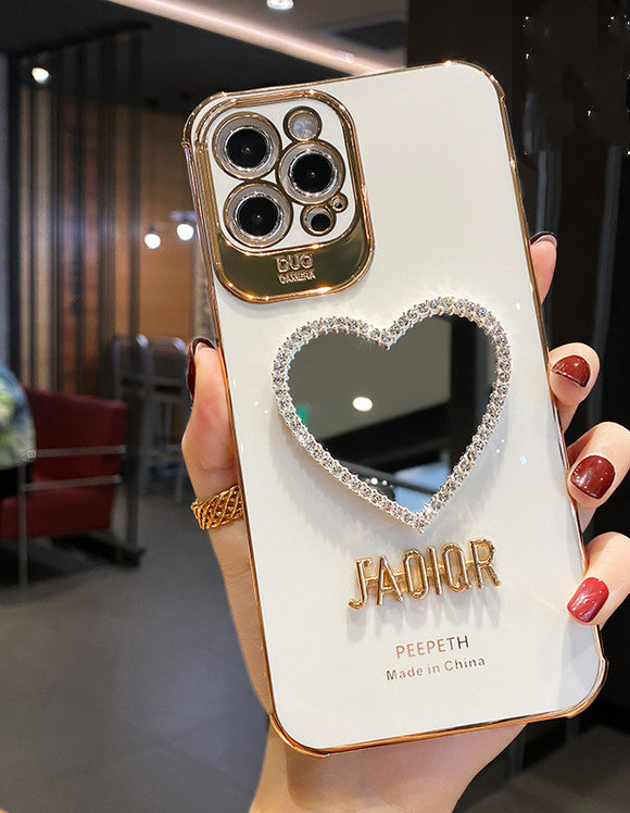 Funda Espejo para iPhone 11, Pro, Max, XS, XR, 8P - Silicona Ultrafina Todo Incluido