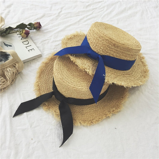Sombrero Panamá de Rafia para Mujer - Ala Ancha con Protección UV y Lazo - Image 8