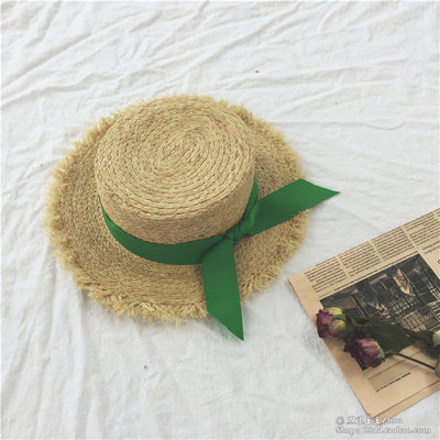Sombrero Panamá de Rafia para Mujer - Ala Ancha con Protección UV y Lazo - Image 5