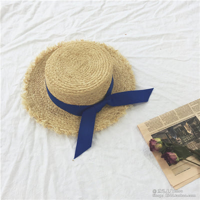 Sombrero Panamá de Rafia para Mujer - Ala Ancha con Protección UV y Lazo - Image 4