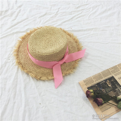 Sombrero Panamá de Rafia para Mujer - Ala Ancha con Protección UV y Lazo - Image 3