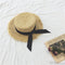 Sombrero Panamá de Rafia para Mujer - Ala Ancha con Protección UV y Lazo