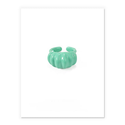 Anillo de Goteo de Aceite Artesanal - Joya de Diseño Exagerado Dongdaemun - Image 8