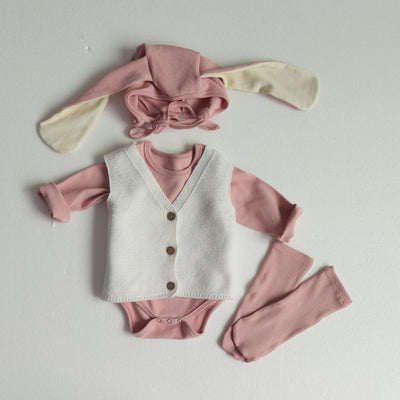 Chaleco Cardigan de Punto Liso Unisex - Image 9