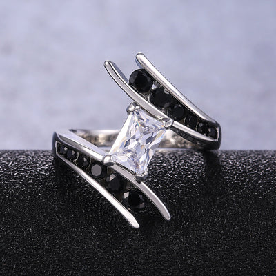 Anillo de Fiesta para Mujer con Circonitas Incrustadas - Diseño Personalidad Creativa - Image 10