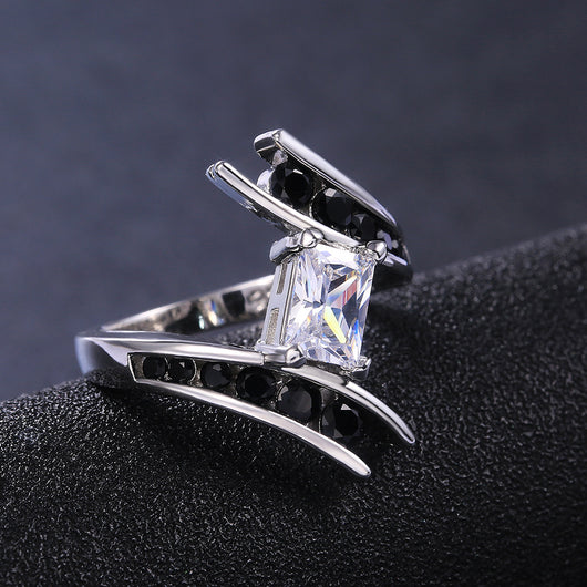 Anillo de Fiesta para Mujer con Circonitas Incrustadas - Diseño Personalidad Creativa - Image 11