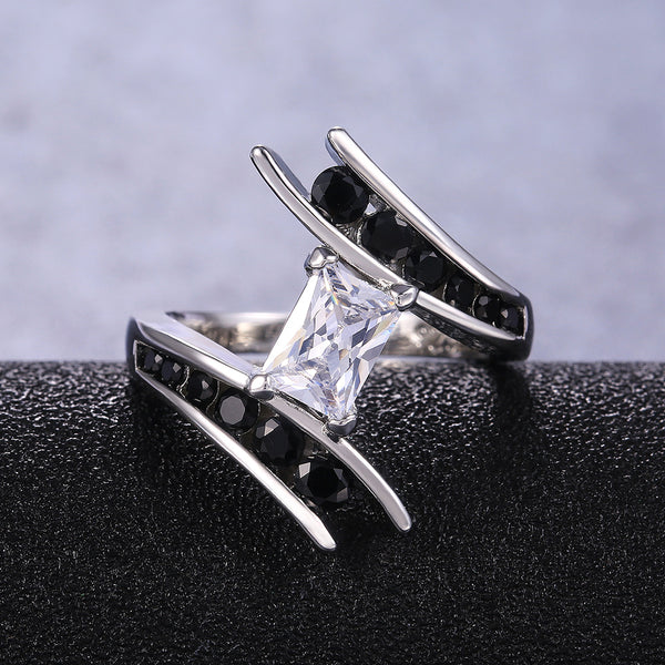 Anillo de Fiesta para Mujer con Circonitas Incrustadas - Diseño Personalidad Creativa - Image 3