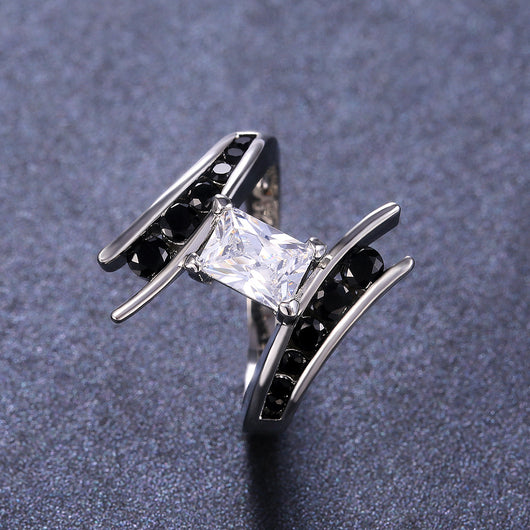 Anillo de Fiesta para Mujer con Circonitas Incrustadas - Diseño Personalidad Creativa - Image 2