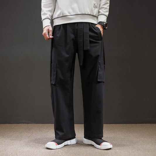 Pantalón Cargo Cintura Media con Cordones - Image 2