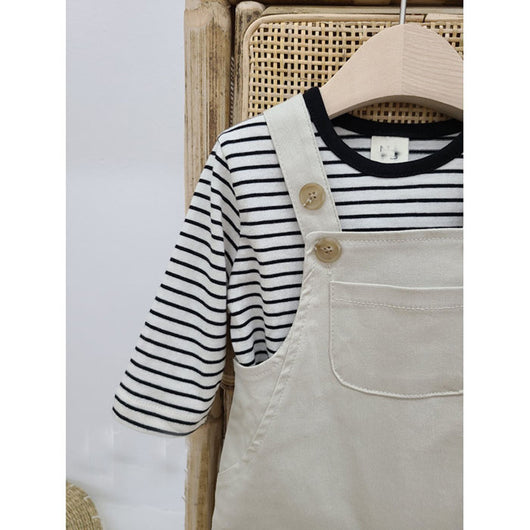 Pantalón Overol Casual a Rayas para Hombre y Mujer - Jumpsuit Versátil y Moderno - Image 9
