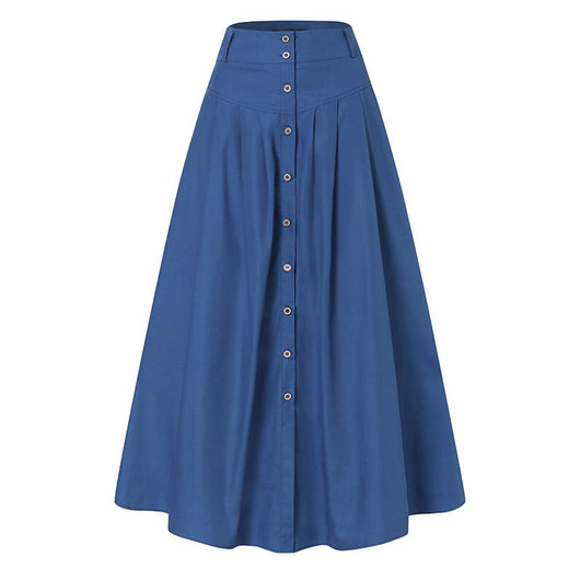 Falda Larga Clásica Talle Alto para Mujer Primavera - Image 9