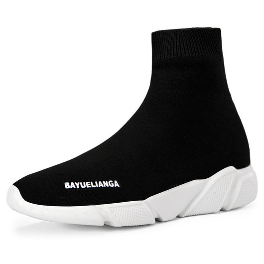 Zapatillas Deportivas Tejidas Elásticas de Caña Alta para Mujer - Image 12