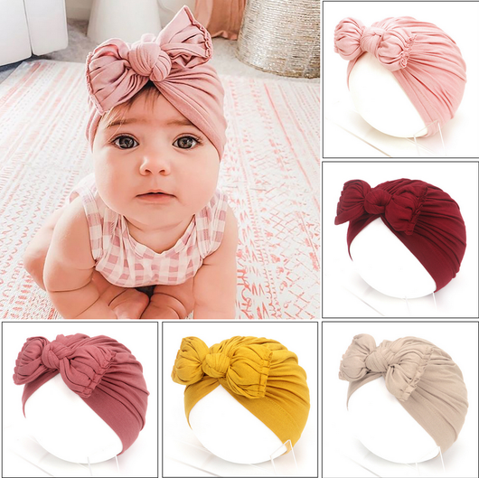 Gorro Suave para Bebé Recién Nacido - Turbante Infantil y Bonete Cómodo