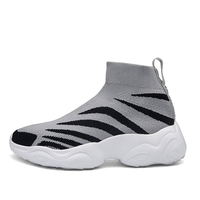 Zapatillas Deportivas Tejidas Elásticas de Caña Alta para Mujer - Image 5