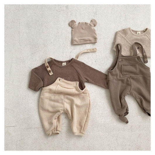 Mono Infantil Coreano con Tirantes - Ropa de Primavera para Bebé Niño y Niña - Image 11