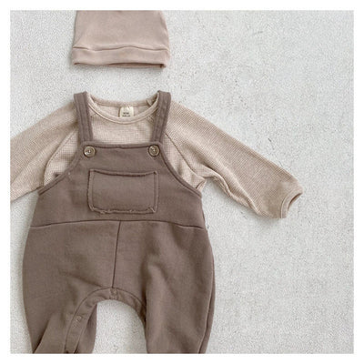 Mono Infantil Coreano con Tirantes - Ropa de Primavera para Bebé Niño y Niña